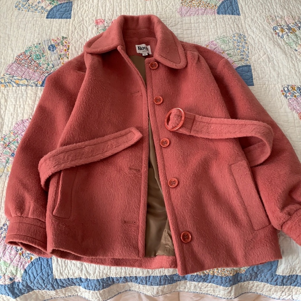 Rouje Pink Wool John Coat